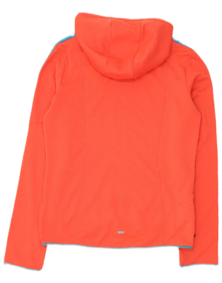 Adidas Damen Kapuzenpullover UK 14 Mittelrotes Polyester