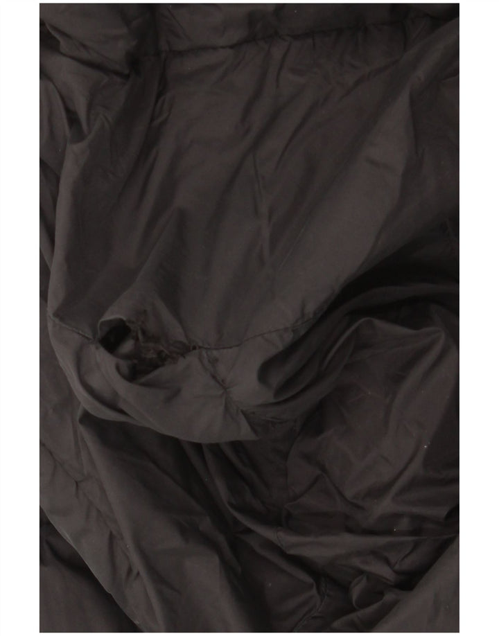 Zara Damen-Kapuzen-Übergröße, wattierte Weste, UK 10, Größe S, Schwarz, Polyester