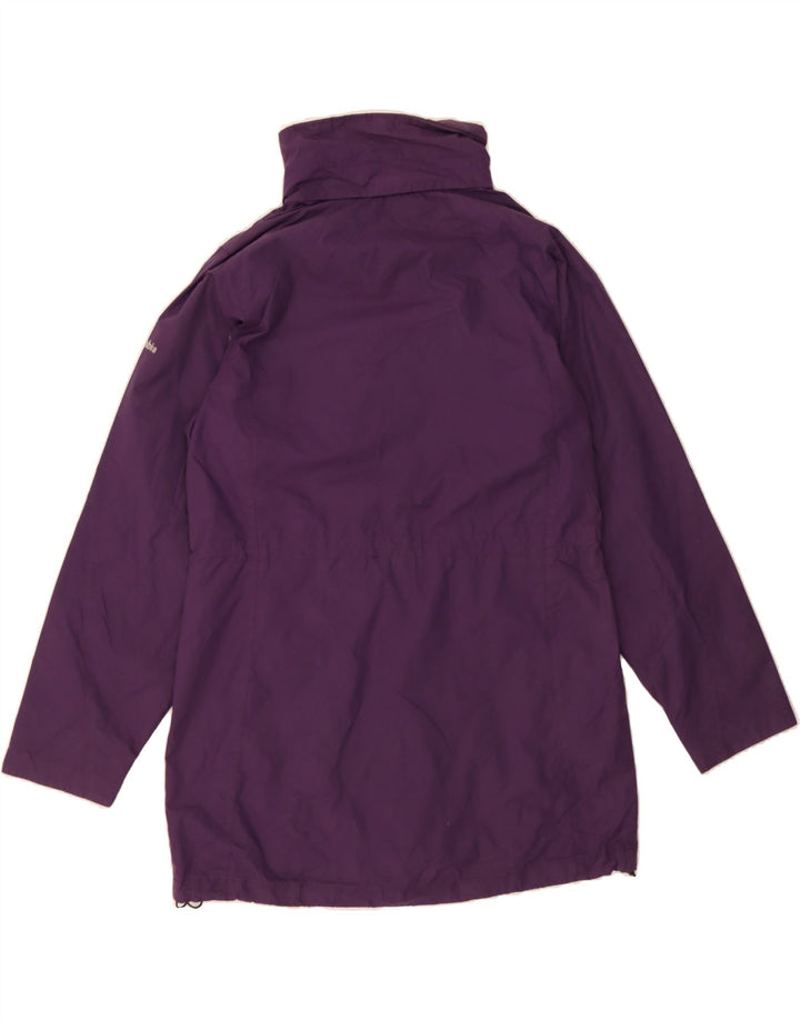 COLUMBIA Womens Interchange Raincoat UK 14 Medium Purple Nylon Vintage Columbia and Second-Hand Columbia from Messina Hembry 