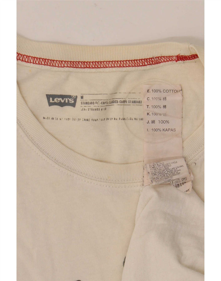 Levi's Herren-T-Shirt mit Standard-Passform, mittelweiß, Baumwolle