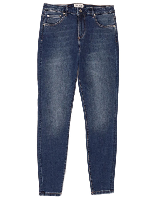 Jack Wills Damen Aimie Mid Rise Skinny Jeans W30 L28 Blaue Baumwolle