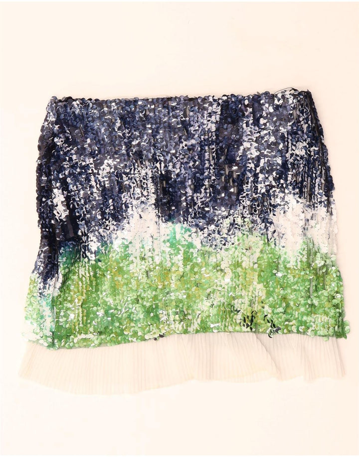 Gerader Damenrock von ZARA, mittelgroß, W28, mehrfarbig, Colourblock-Polyester