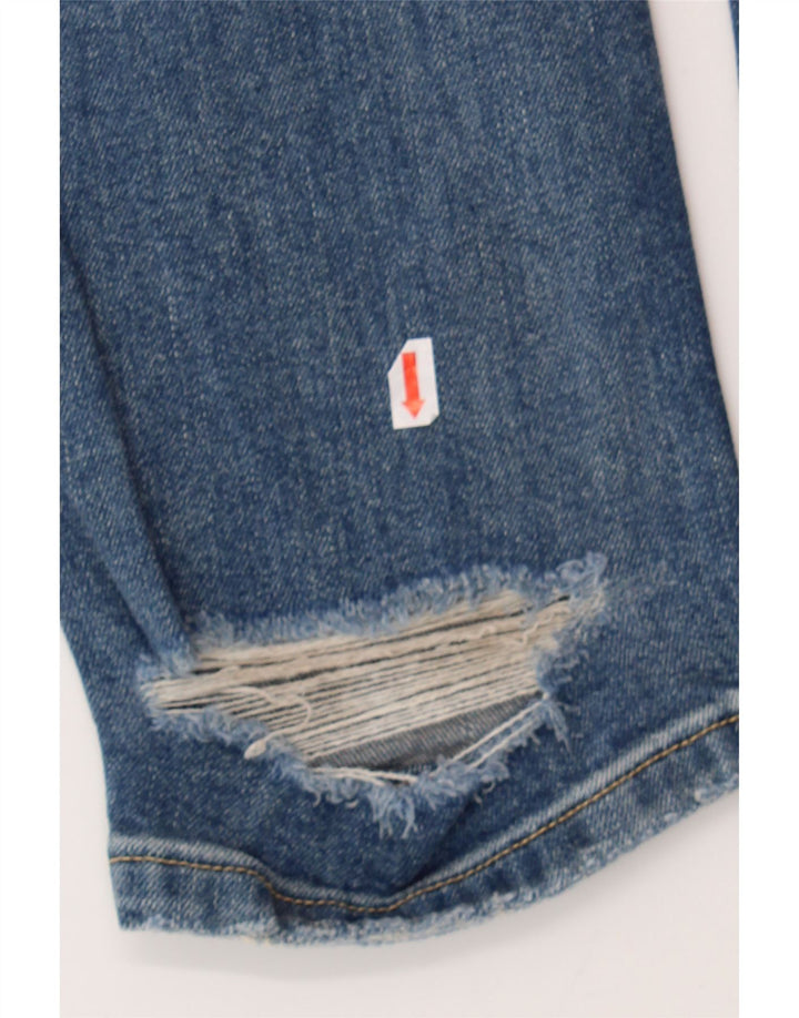 ZARA Womens Distressed Slim Jeans US 6 Medium W32 L27 Blue Cotton Vintage Zara and Second-Hand Zara from Messina Hembry 