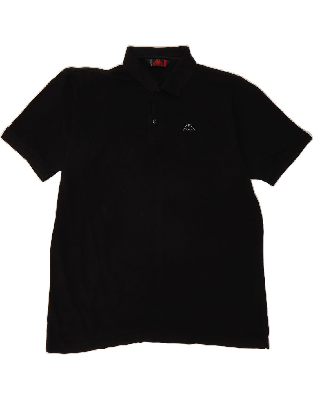KAPPA Mens Polo Shirt 2XL Black Cotton Vintage Kappa and Second-Hand Kappa from Messina Hembry 