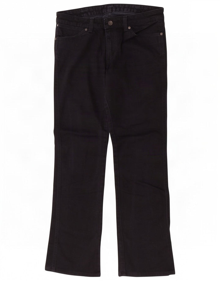Wrangler Damen Iris Straight Jeans W30 L30 Schwarze Baumwolle