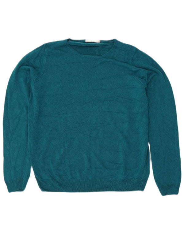 Marks & Spencer Damen-Pullover mit U-Boot-Ausschnitt, Gr. 18, XL, Blau, Acryl