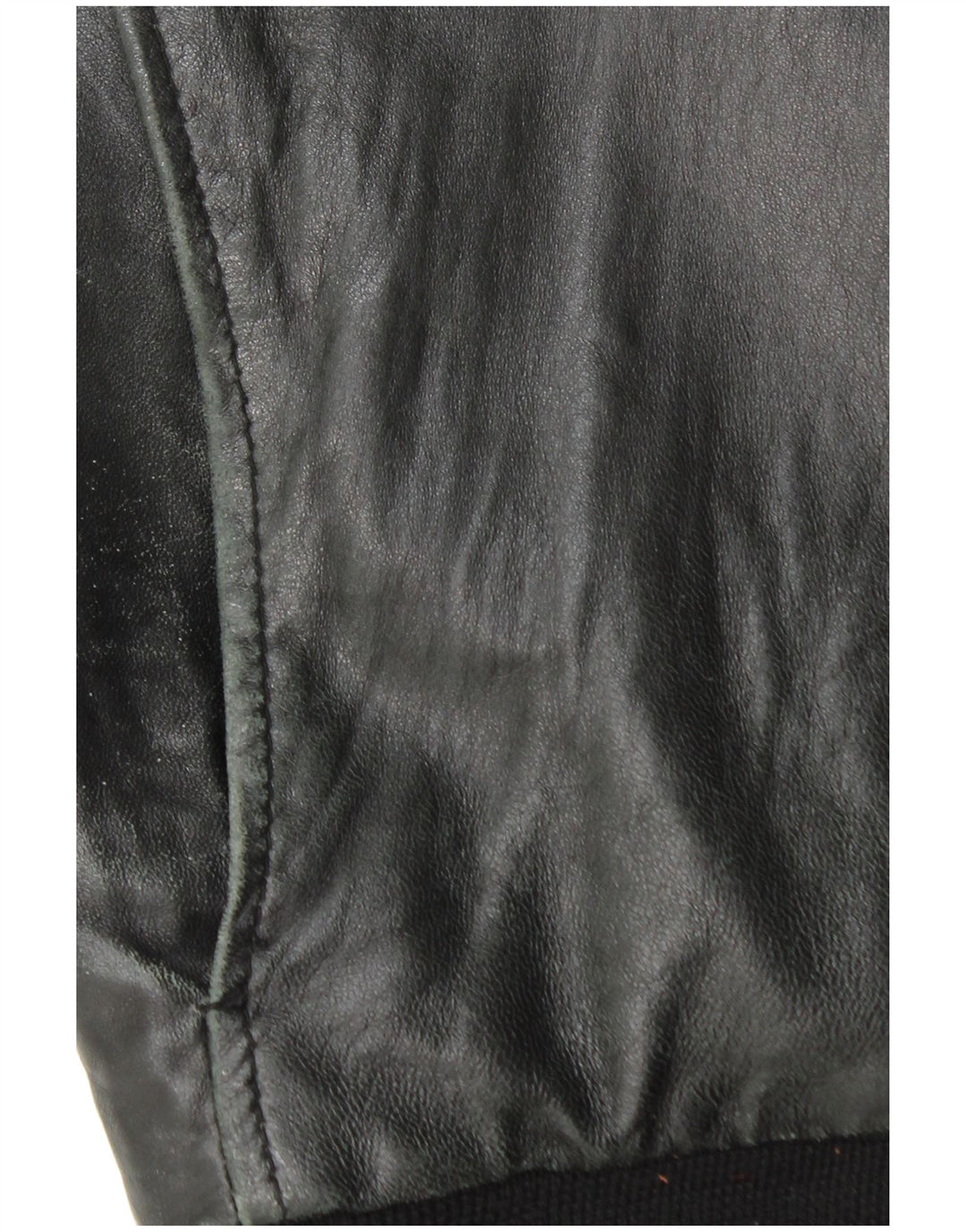 Vintage Herren Lederjacke UK 44 2XL Schwarzes Leder