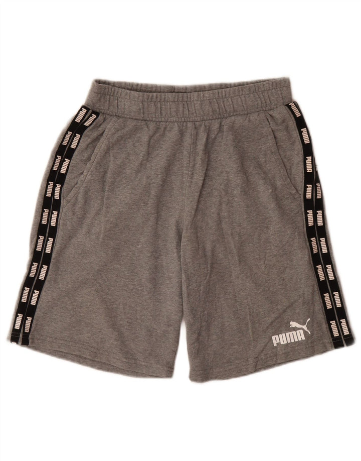 PUMA Herren Graphic Sport Shorts Kleine graue Baumwolle