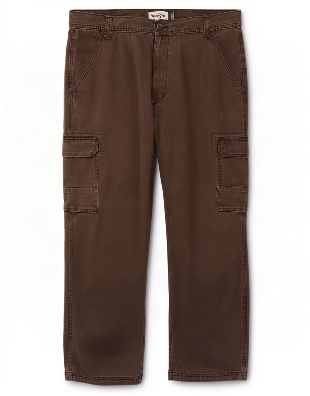 Wrangler Herren gerade Cargohose W38 L29 braune Baumwolle
