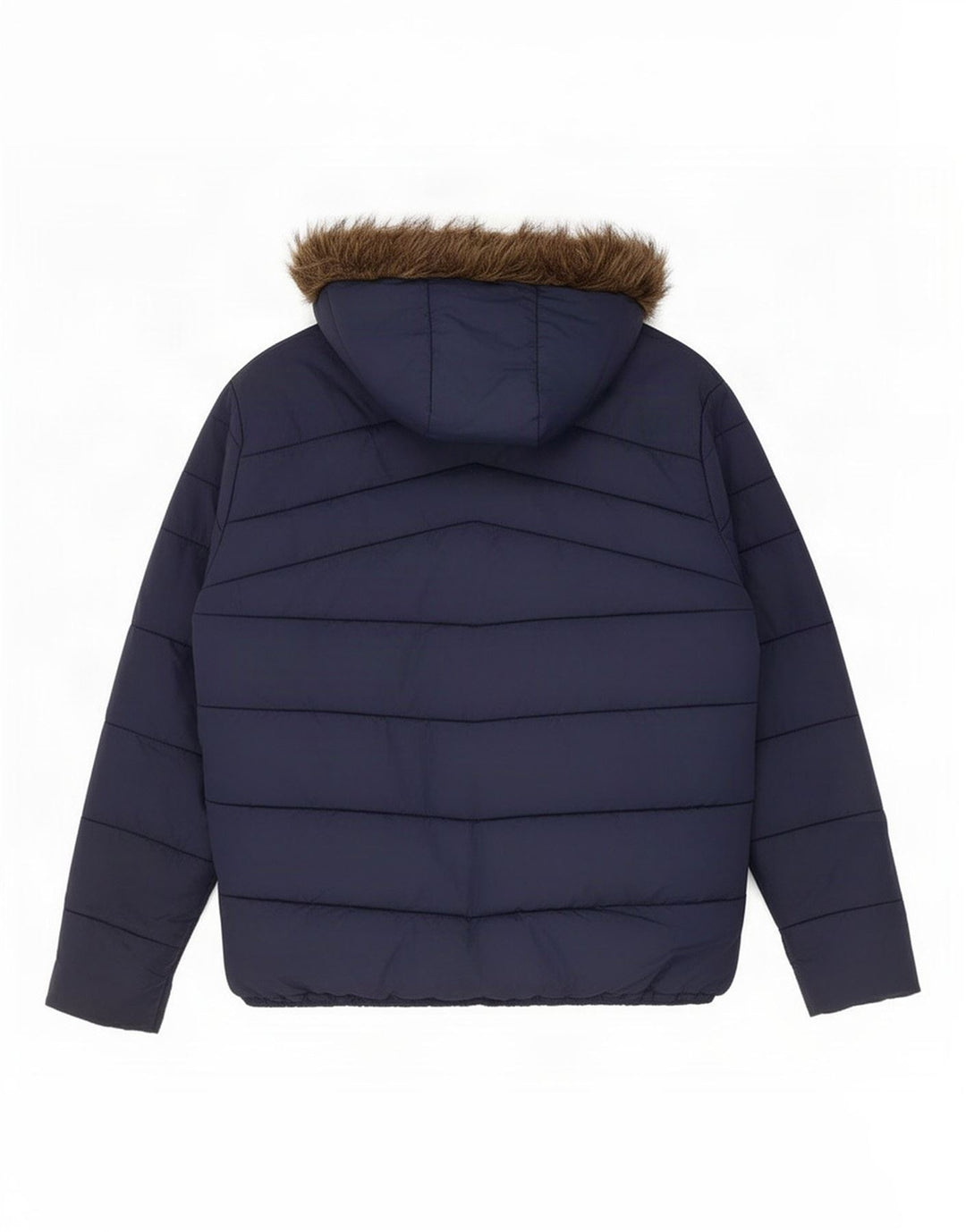 Jack & Jones Herren-Jacke mit Kapuze, gepolstert, Größe 40, Marineblau, Polyester