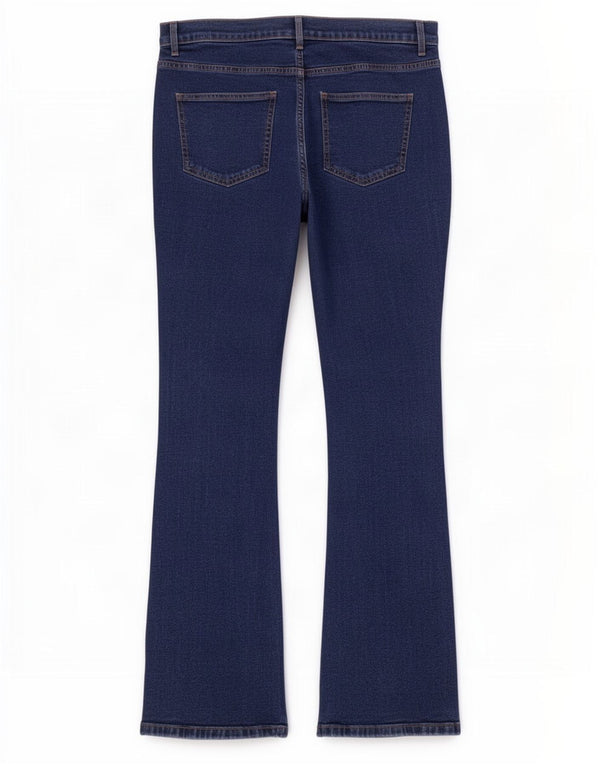 Marks & Spencer Damen Slim Bootcut Jeans UK 14 Large W32 L29 Blaue Baumwolle