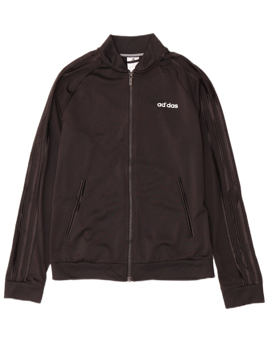 Adidas Damen Trainingsanzug Top Jacke UK 8/10 Small Schwarz Polyester