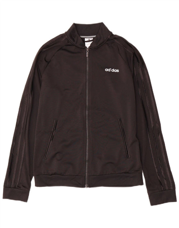 Adidas Damen Trainingsanzug Top Jacke UK 8/10 Small Schwarz Polyester