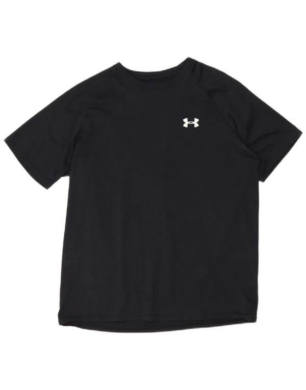 Under Armour Herren Heat Gear T-Shirt Top Medium Schwarz