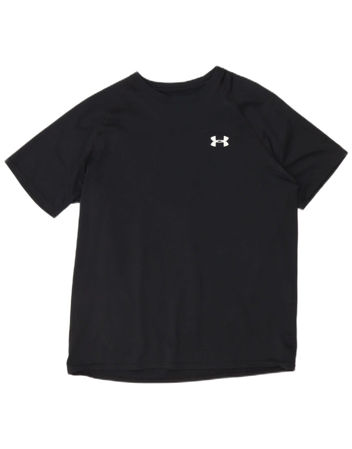Under Armour Herren Heat Gear T-Shirt Top Medium Schwarz