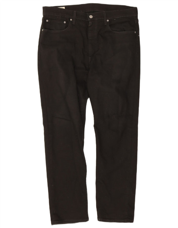Levi's Herren 512 Slim Tapered Jeans W36 L30 Schwarze Baumwolle