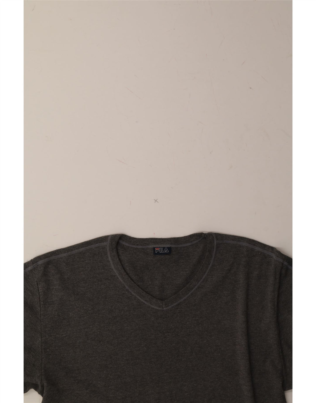 FILA Mens T-Shirt Top Small Grey Vintage Fila and Second-Hand Fila from Messina Hembry 