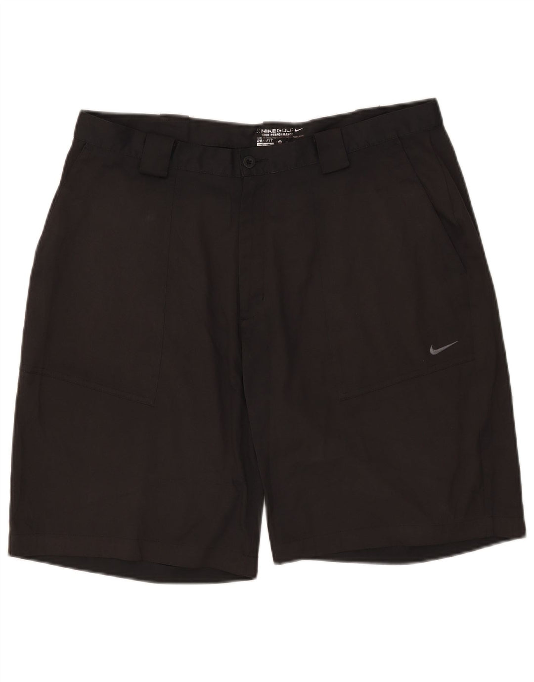 Nike Herren Dri Fit Chino Shorts W38 XL Schwarz Polyester