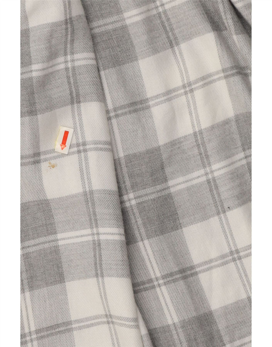 TED BAKER Herren-Flanellhemd mit normaler Passform, Größe 4, groß, grau kariert, Viskose