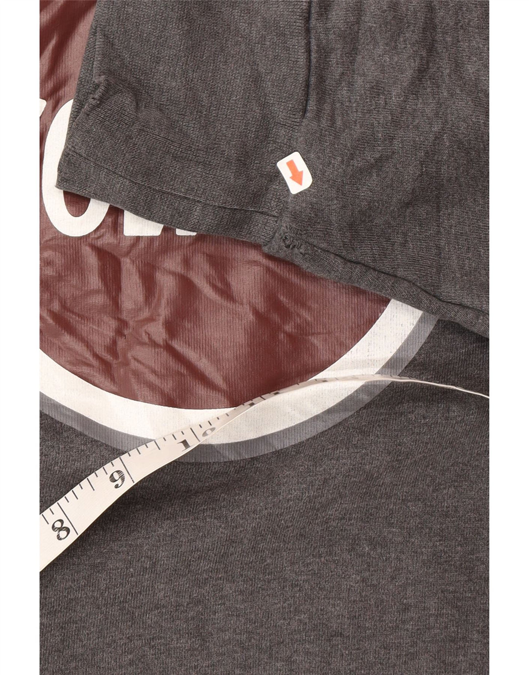 Colmar Herren-Kapuzenpullover mit Grafik, mittelgraue Baumwolle