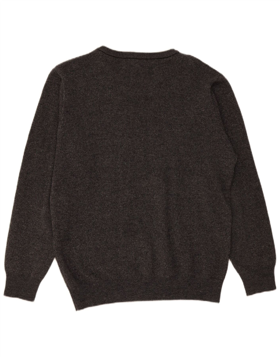 Superga Herren-Pullover mit V-Ausschnitt, große graue Wolle