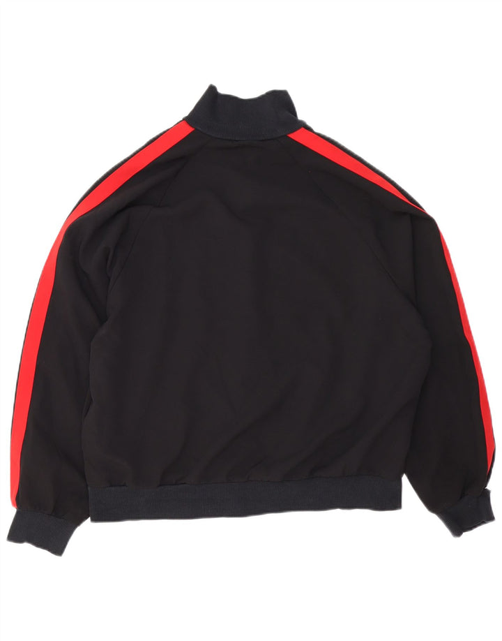 Zara Damen-Trainingsanzug-Top-Jacke, UK 16, Größe L, Schwarz, Colourblock-Polyester