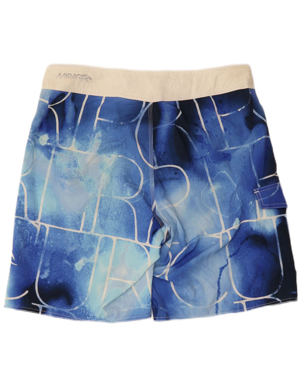 Rip Curl Mens Abstract Pattern Graphic Swimming Shorts Large Blue