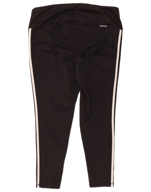Adidas Damen Aeroready Capri Leggings UK 24/226 2XL Schwarz Polyester
