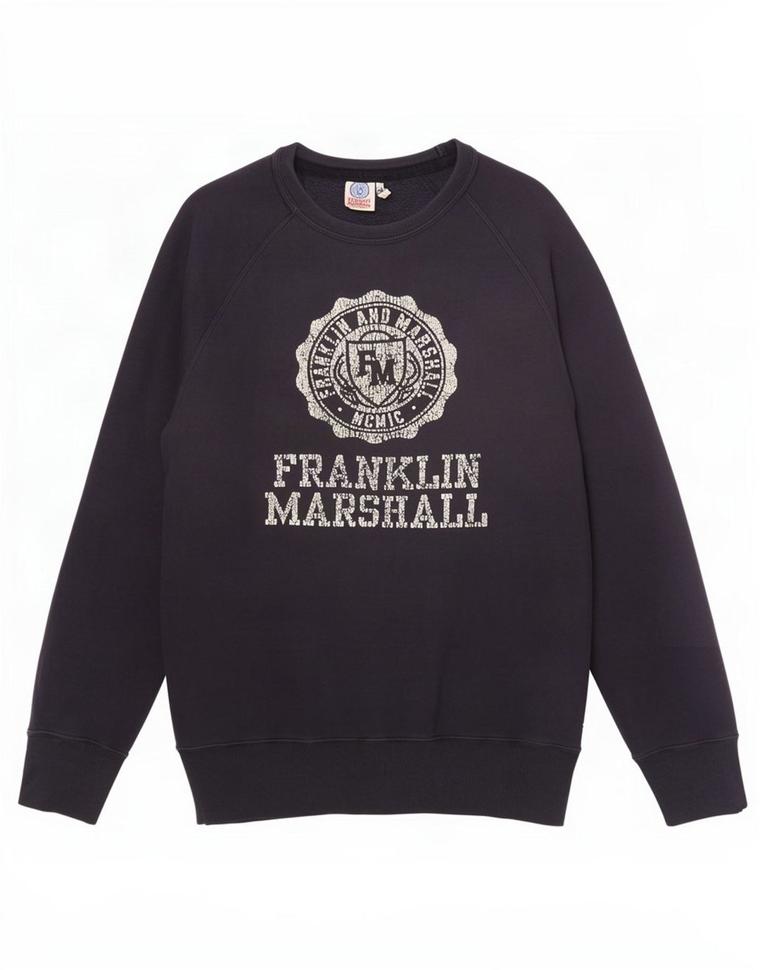Franklin Marshall Herren-Sweatshirt mit Grafik, mittelgroß, Marineblau