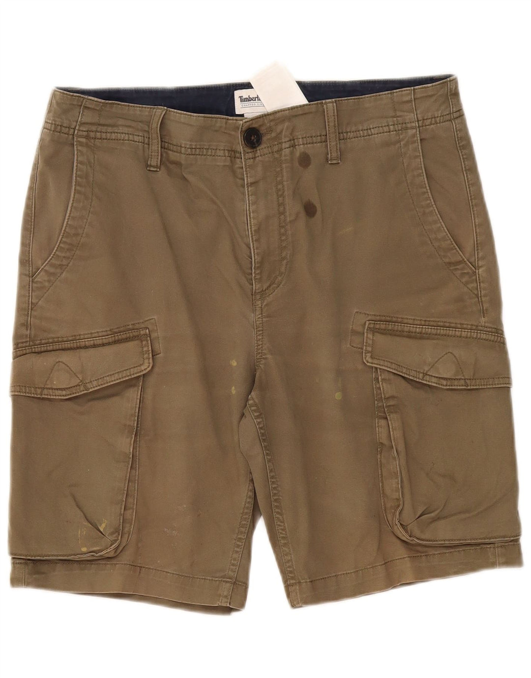 Timberland Herren Cargoshorts W32 Medium Khaki Baumwolle