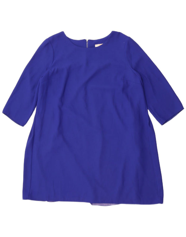 Phase Eight Womens 3/4 Sleeve Shift Dress UK 18 XL Blue