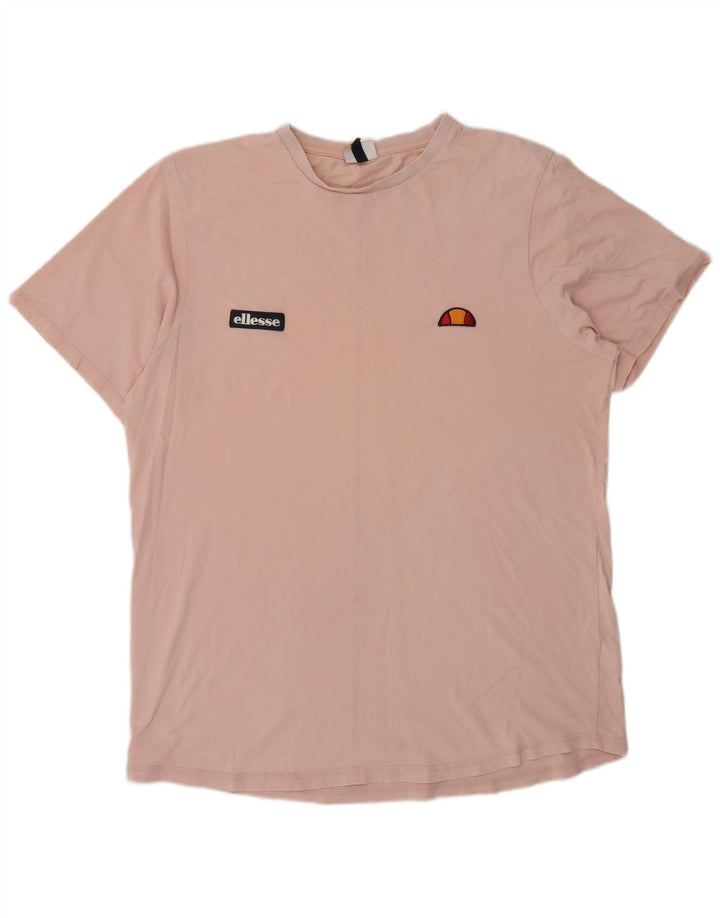 Ellesse Herren T-Shirt Top XL Rosa Baumwolle
