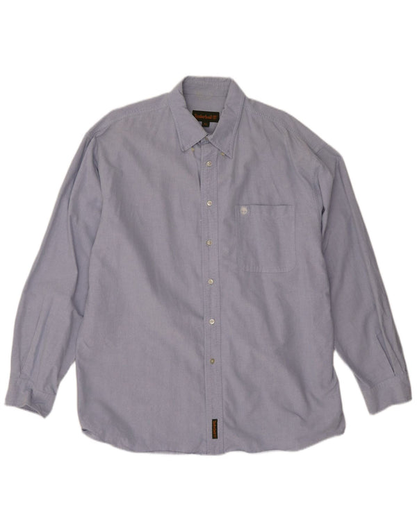 Timberland Herrenhemd XL, blaue Baumwolle