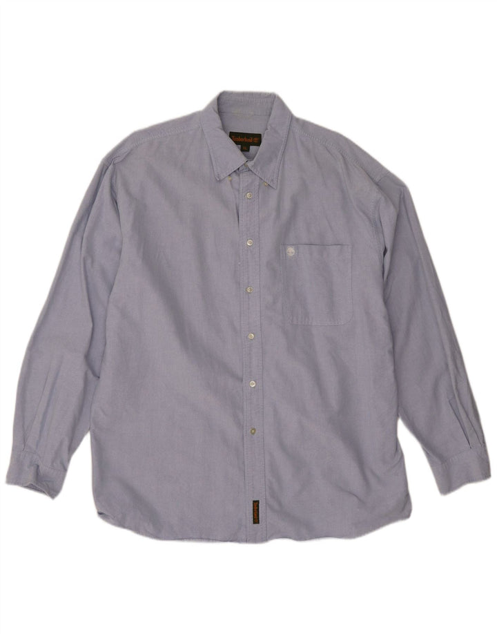 Timberland Herrenhemd XL, blaue Baumwolle