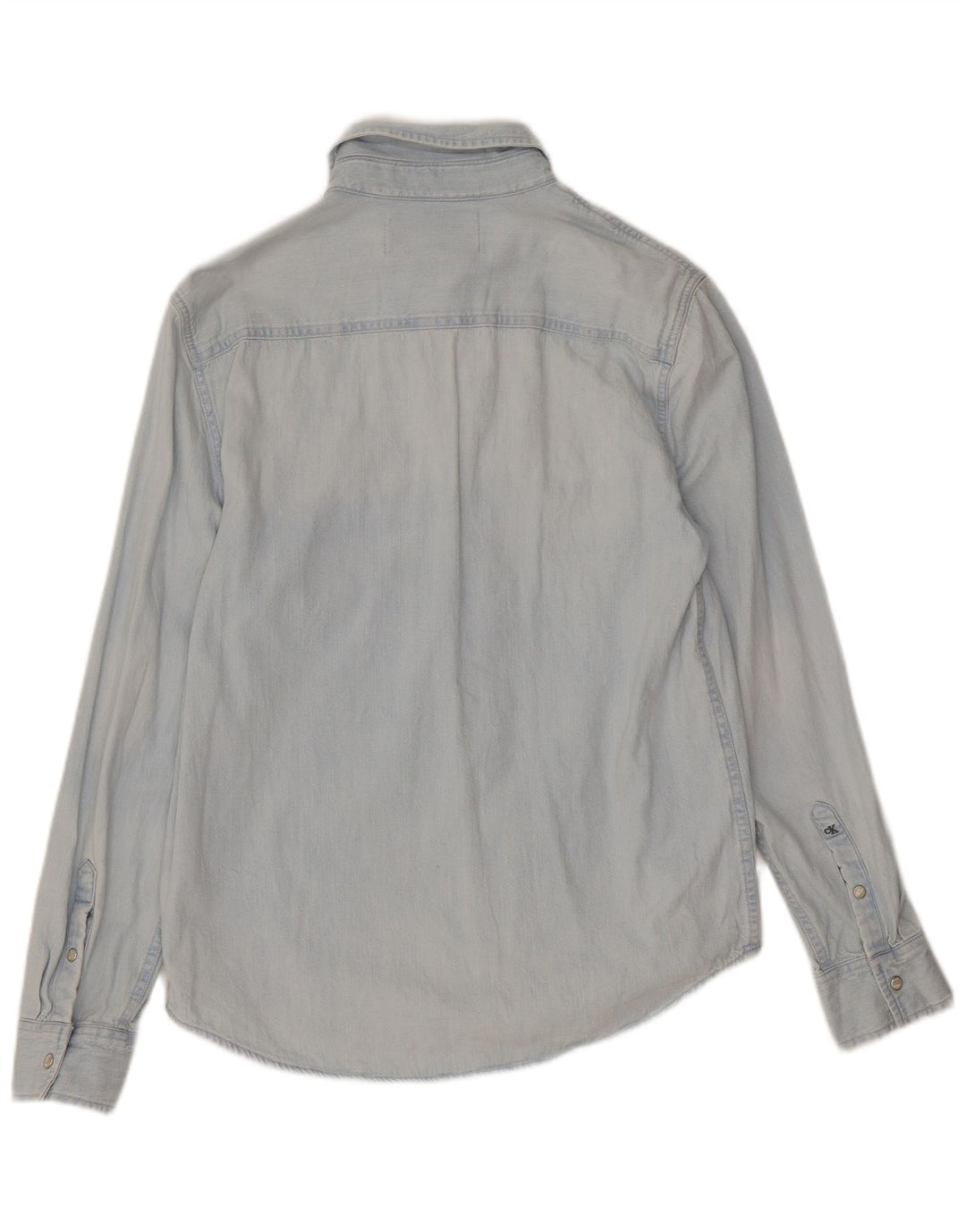 Calvin Klein Jeans Herren Jeanshemd Klein Blau