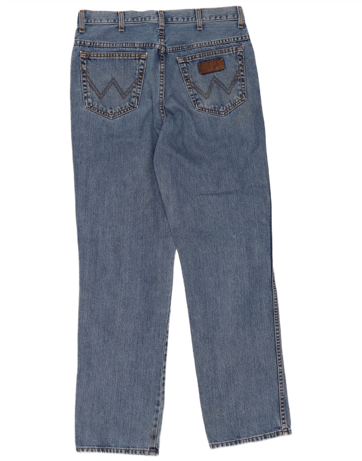 Wrangler Herren Ohio Straight Jeans W34 L34 Blaue Baumwolle