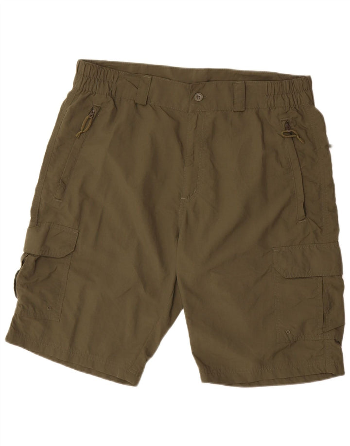 MOUNTAIN WAREHOUSE Herren Cargo-Shorts W34 Large Khaki Nylon