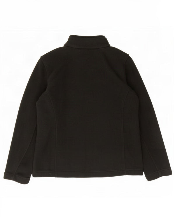 Marks & Spencer Damen-Fleecejacke in Übergröße, UK 10, Größe S, Schwarz, Polyester