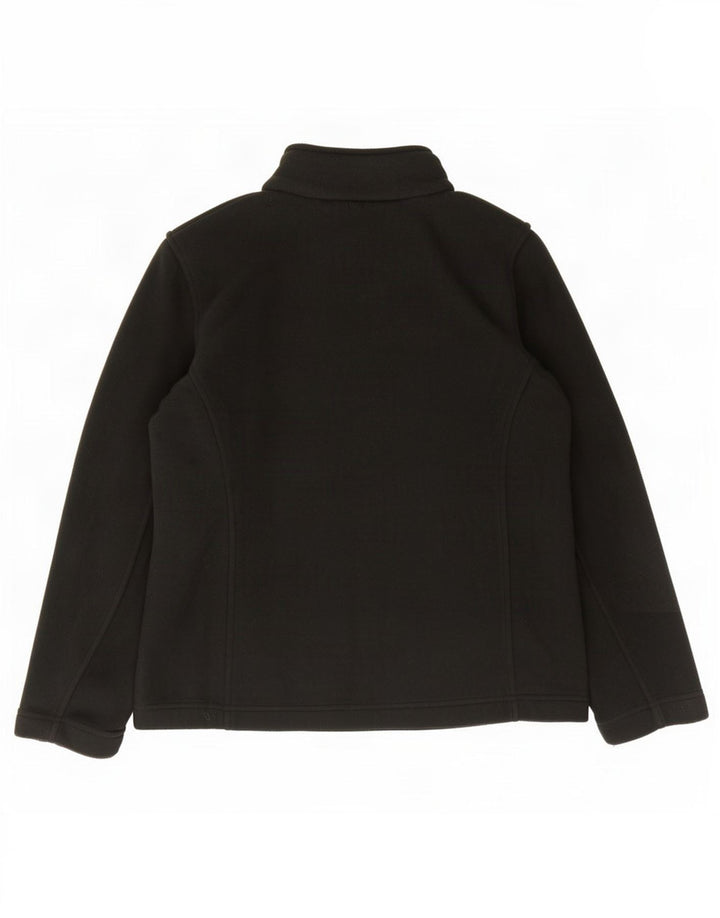 Marks & Spencer Damen-Fleecejacke in Übergröße, UK 10, Größe S, Schwarz, Polyester