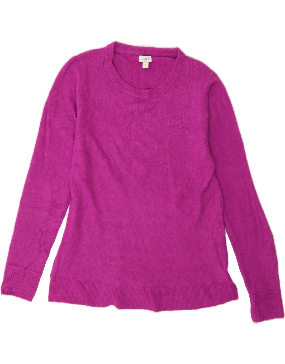 J. CREW Womens Crew Neck Jumper Sweater UK 12 Medium Pink Acrylic Vintage J. Crew and Second-Hand J. Crew from Messina Hembry 