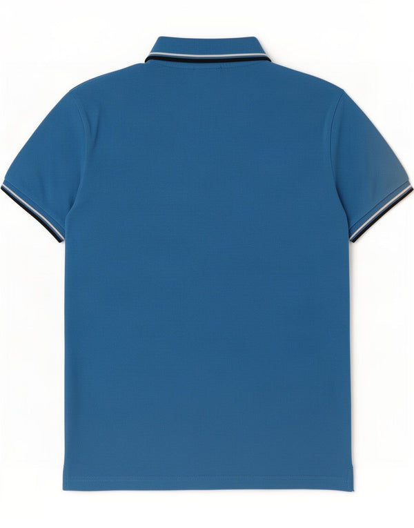 Diadora Mens Polo Shirt Medium Blue Cotton