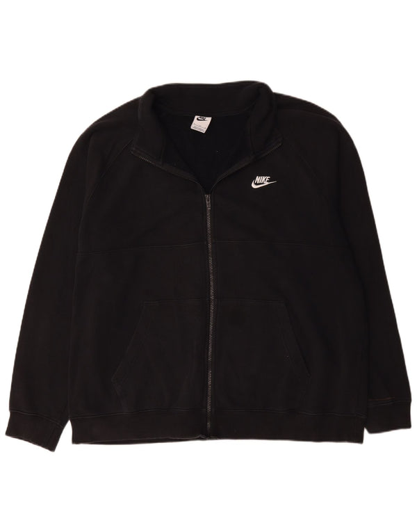 Nike Herren-Trainingsanzug-Topjacke XL aus schwarzer Baumwolle