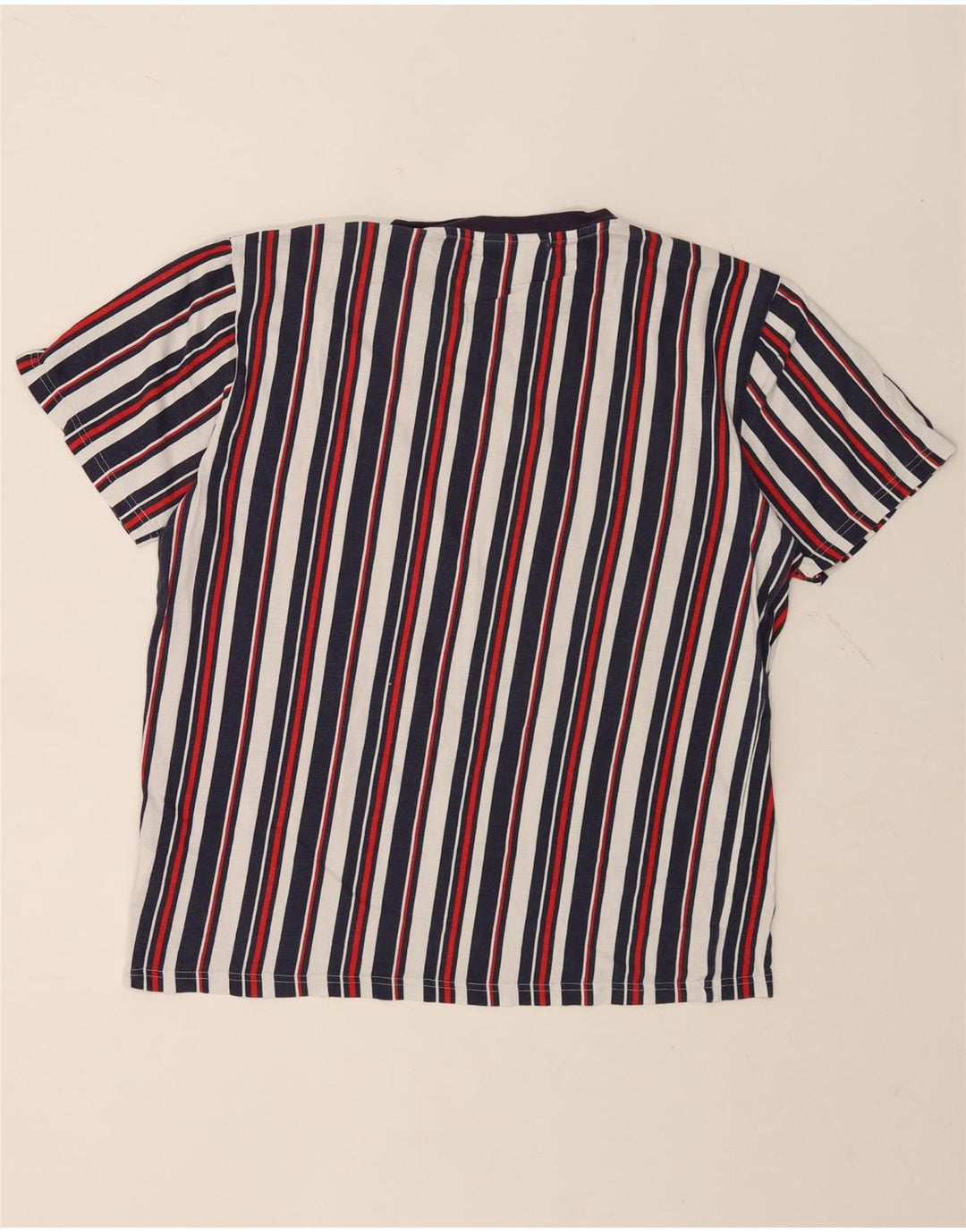 FILA Herren T-Shirt Top Medium Mehrfarbig gestreift aus Baumwolle