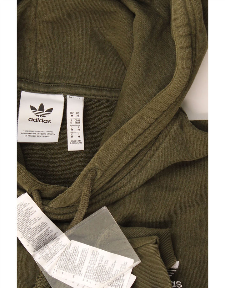 Adidas Herren Kapuzenpullover, mittlere Khaki-Baumwolle