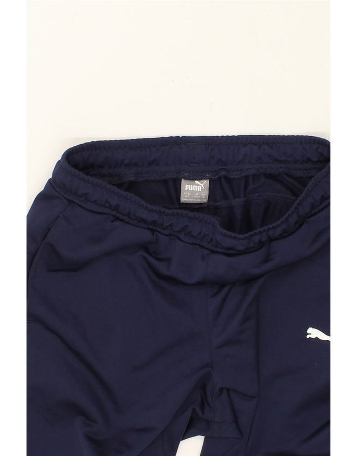 PUMA Girls Tracksuit Trousers 11-12 Years Large  Navy Blue Polyester Vintage Puma and Second-Hand Puma from Messina Hembry 