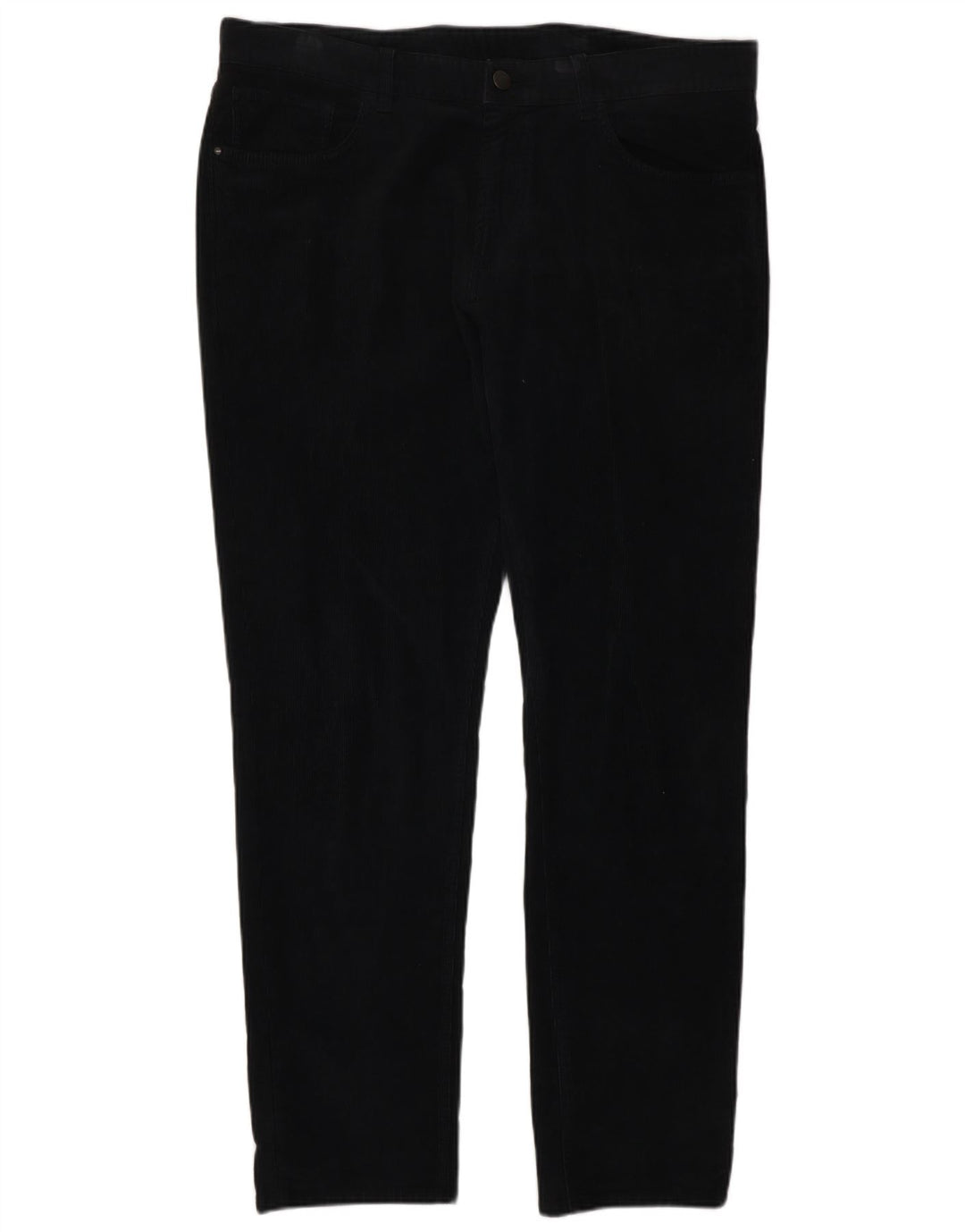 MASSIMO DUTTI Herren gerade Cordhose EU 44 Large W36 L30 Schwarz