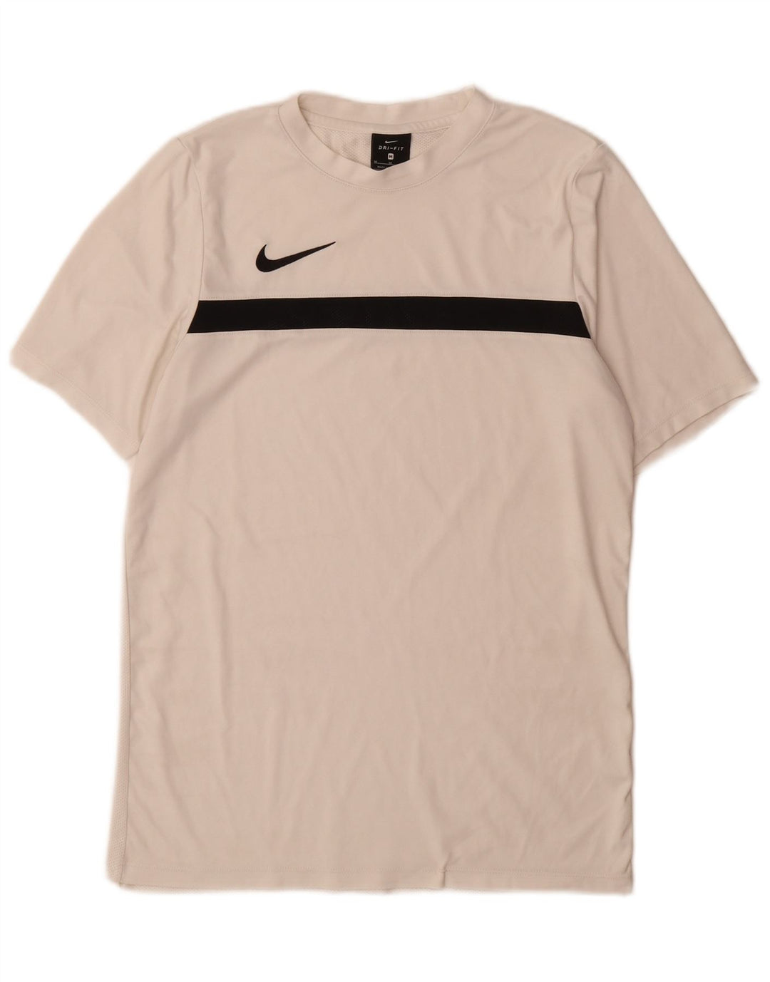 Nike Herren Dri Fit T-Shirt-Oberteil Mittelweißes Colourblock-Polyester