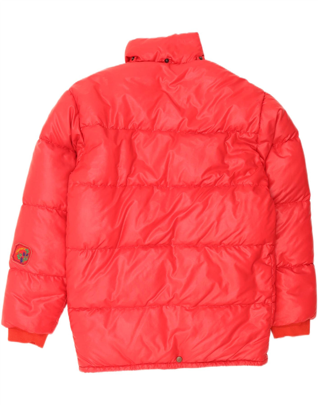 Vintage Herren Wattierte Jacke UK 40 Großes rotes Polyamid