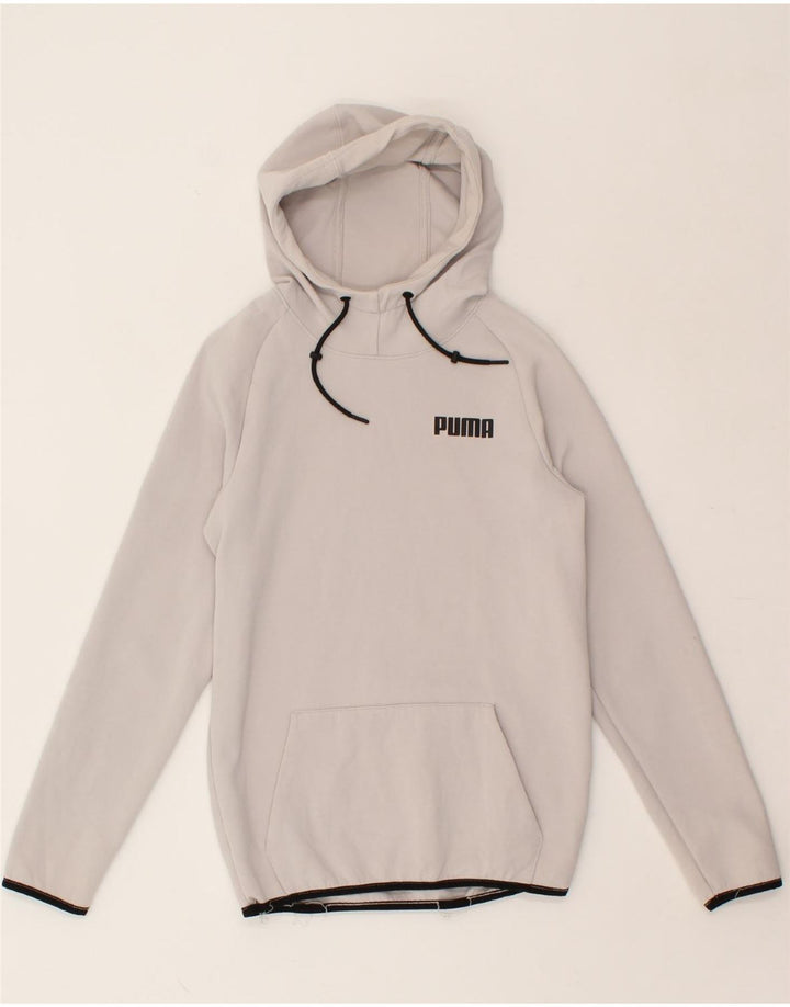 PUMA Mens Hoodie Jumper Small White Cotton Vintage Puma and Second-Hand Puma from Messina Hembry 