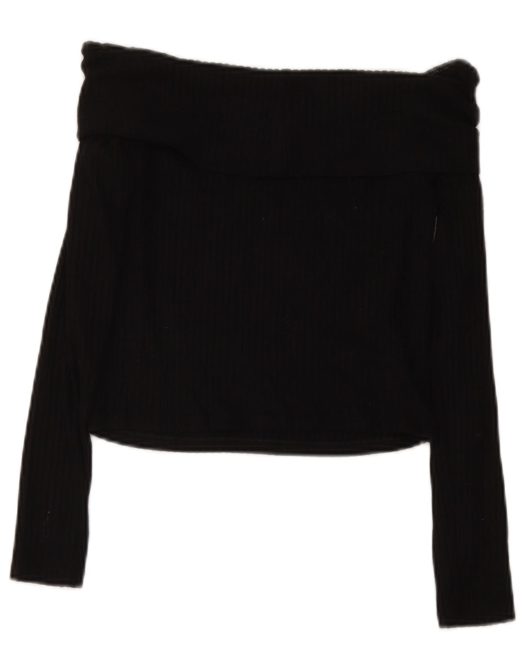 Marks & Spencer Crop Off Shoulder Top für Mädchen, 13–14 Jahre, schwarze Viskose